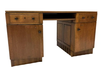 Art Deco Amsterdamse School Desk by Hildo Krop for Gebroeders Monsieur Steenwijk